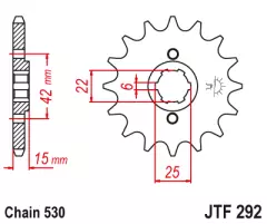Зірка передня JT Sprockets JTF292.16