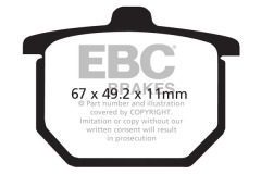 Колодки тормозные дисковые EBC FA029V V-PAD