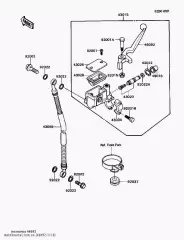 Важіль-рукоятка,переднього гальма KH125-K4 (460921119)