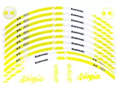 Наклейка на обід колеса Kawasaki, Жовтий