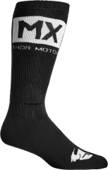 Шкарпетки підліткові THOR MX Solid, Чорний/Білий, 32, 38