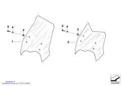 Комплект ветрозащитных щитков тонир. низк.  (77337723689)