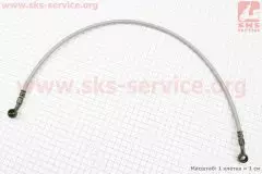 Гальмівний шланг 65см під болт-штуцер 10мм армований (Китай)