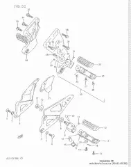 Bolt,pillion footres (43642-40C00-000)