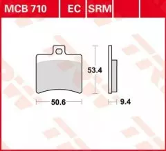 Колодки гальмівні дискові LUCAS MCB710SRM
