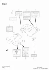 Label lt80/x- (68367-09F00-000)