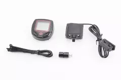 Велокомп`ютер дротовий 15-функцій чорний (без батарейок) CBC-268А, (CROSSER)