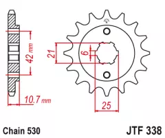 Зірка передня JT Sprockets JTF338.17
