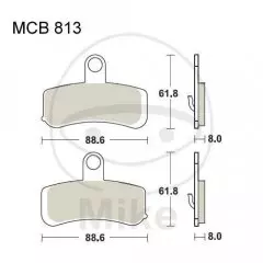 Колодки гальмівні дискові LUCAS MCB813SV