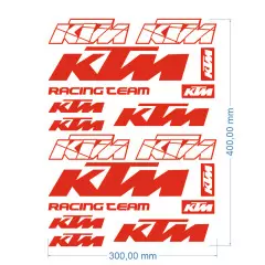 Наклейка логотип KTM Universal, Червоний