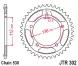 Зірка задня JT Sprockets JTR302.45