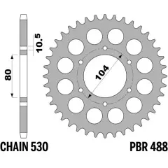 Зірка задня PBR 488.42C45