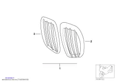 Решетка впускного отверстия прав. (71607664350)