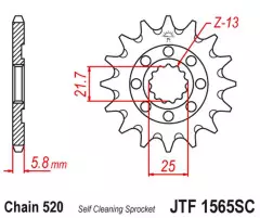Зірка передня JT Sprockets JTF1565.14SC