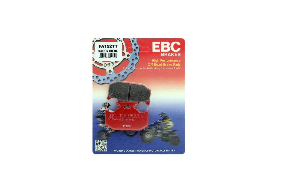 Колодки гальмівні дискові EBC FA152TT - Фото 2