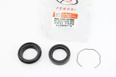 Сальник переднього амортизатора 31x43x10,3 + сальник-пильник 31x47,2x14 + скоба, к-кт Loncin LX200GY-3, (FENGRI)
