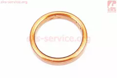 Прокладка глушника (мідна) 39*30мм, (Китай)