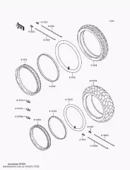 Спиця-внутрішня,FR,222MMX VN800-A9 (410291355)