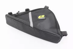 Сумка під раму трикутна вологозахисна світловідбиваючі смуги чорна, (YANHO)