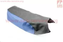 Чохол сидіння Viper-125-150J еластичний міцний матеріал чорний-синій (Україна)