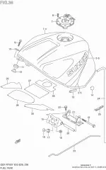 Emblem gsx-r750/y (68111-43400-0JW)