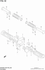 Footrest gz125/k2- (43550-12FA0-000)