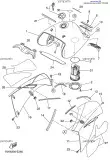 Наклейки правые (VYR1) (5VK-2137D-70-00)