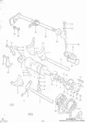 Holder,shifting cam (25354-30000-000)
