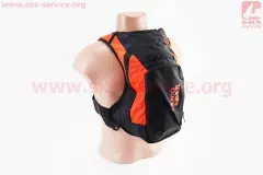 Моторюкзак з питною системою 24х41х12см, (LAICO BEAR), Чорний/Помаранчевий