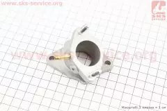 Патрубок карбюратора Kinlon JL150-70C метал (Китай)