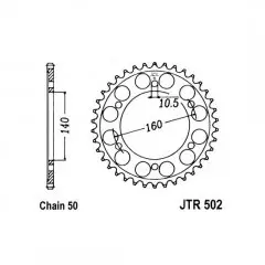 Зірка задня JT Sprockets JTR502.48