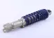 Амортизатор задній 270mm (сірий-синій) GY6, DIO, LEAD, (KOMATCU)