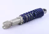 Амортизатор задній 270mm (сірий-синій) GY6, DIO, LEAD, (KOMATCU)