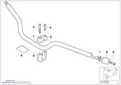 винт с потайной головкой (32712351511)
