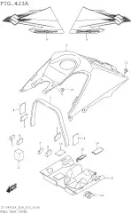 Cushion,tank cover l (44555-33H00-000)