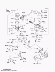 Шланг-гальма,FR основний циліндр ZX100 (430950040)