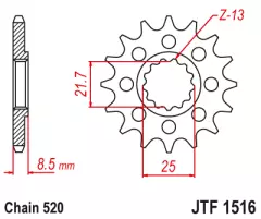 Зірка передня JT Sprockets JTF1516.17