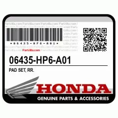 Колодка гальмівна задня, комплект (06435-HP6-A01)