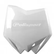 Пластик переднього номера POLISPORT 8658200002, Білий