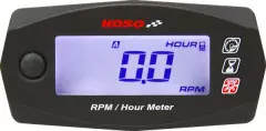 Тахометр і лічильник годин Mini 4 KOSO NORTH AMERICA BA033W00, Чорний