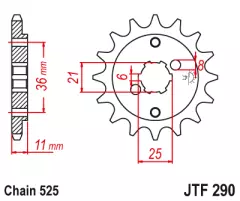 Зірка передня JT Sprockets JTF290.14