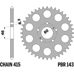 Зірка задня PBR 143.44F
