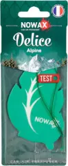 Ароматизатор повітря целюлозний Nowax Delice - Alpine 10г