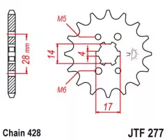 Зірка передня JT Sprockets JTF277.14
