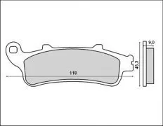 Колодки гальмівні дискові BRENTA FT 3081