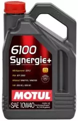 Олива моторна Motul 6100 SYNERGIE+ SAE 10W-40 напівсинтетична 5л