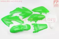 Пластик весь комплект 6 деталей Honda CRF50 зелений (Китай), Зелений