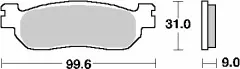 Колодки гальмівні дискові SBS KH275 STREET CERAMIC задні чорні, Чорний