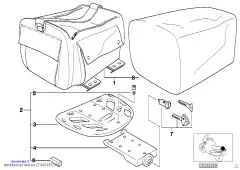 Комплект цилин. болтов для опор. пластины (71602337239)