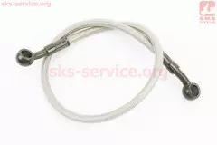 Шланг гальмівний 52см під болт-штуцер 10мм армований (Китай)